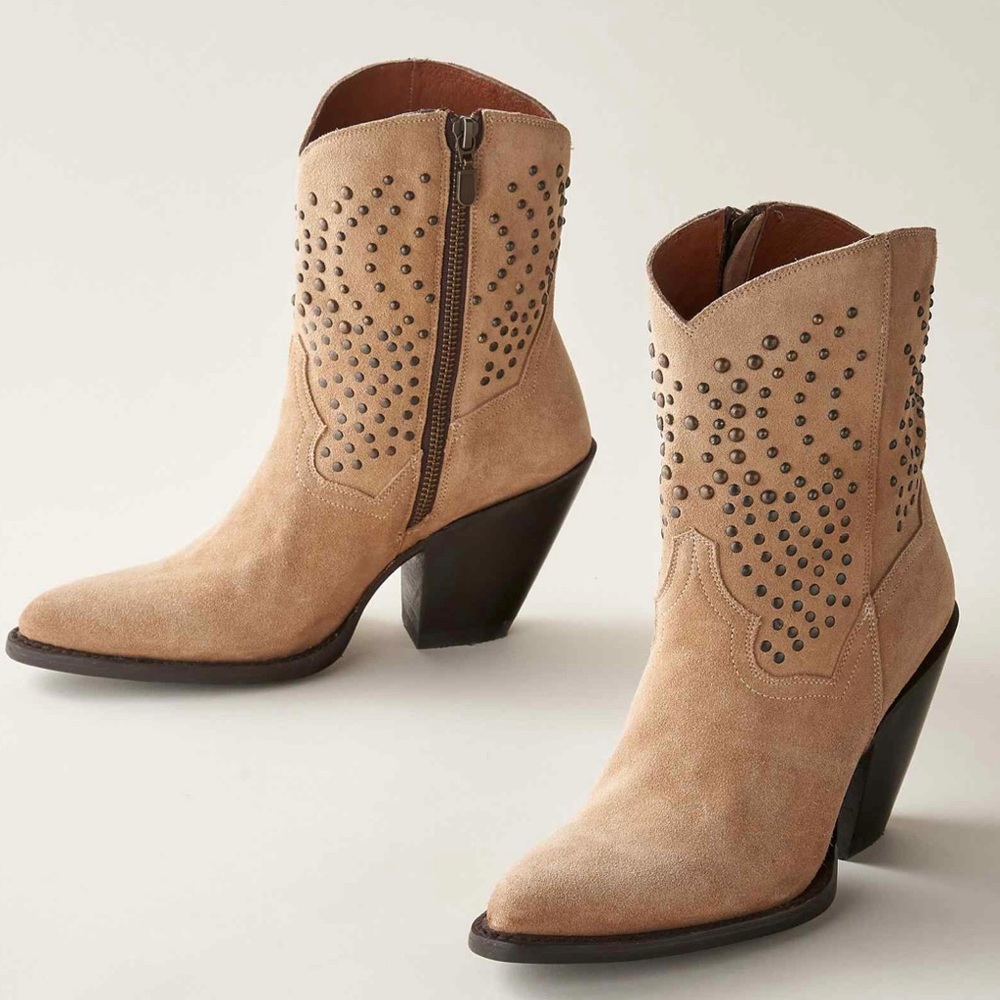 6. Dan Post Suede Stud Boots. New with tags from Sundance. - Picture 10 of 15
